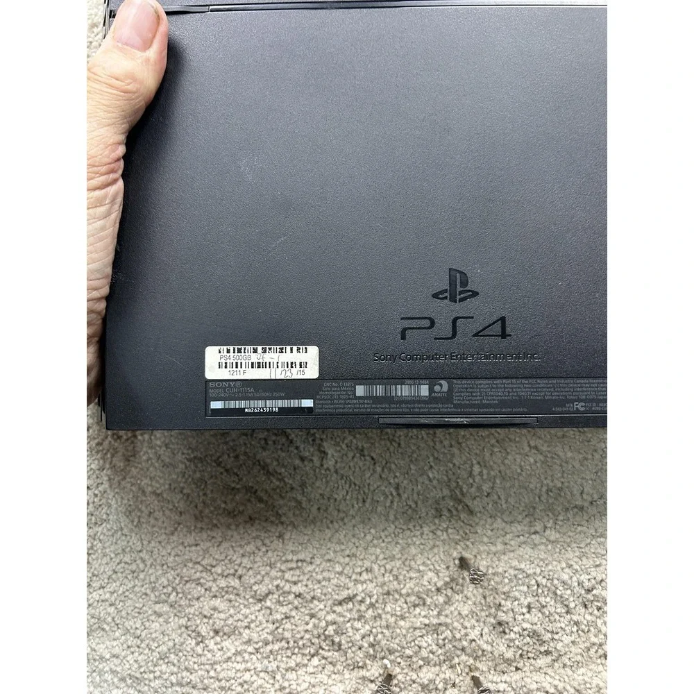 ony PlayStation 4 PS4 CUH-1115A 500GB Black Console Only UNTESTED Parts Repair